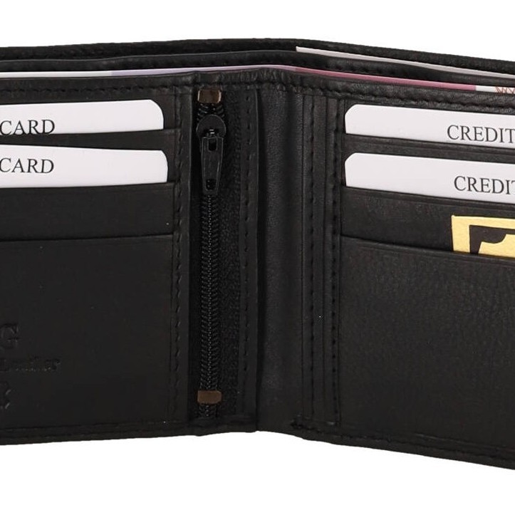 Genuine Leather  Ανδρικό Πορτοφόλι Δερμάτινο Mε Κούμπωμα