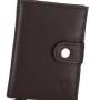 Genuine Leather TR1 Ανδρικό Δερμάτινο Πορτοφόλι Καρτών με RFID και Μηχανισμό Slide