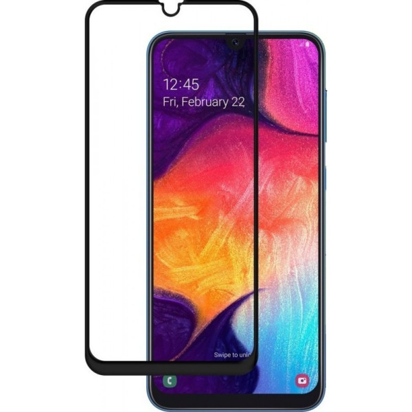 Comie Fullscreen Tempered Glass Μαύρο (Samsung Galaxy A20e)
