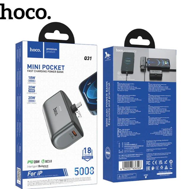Hoco Q31 USB-C Power Bank 5000mAh