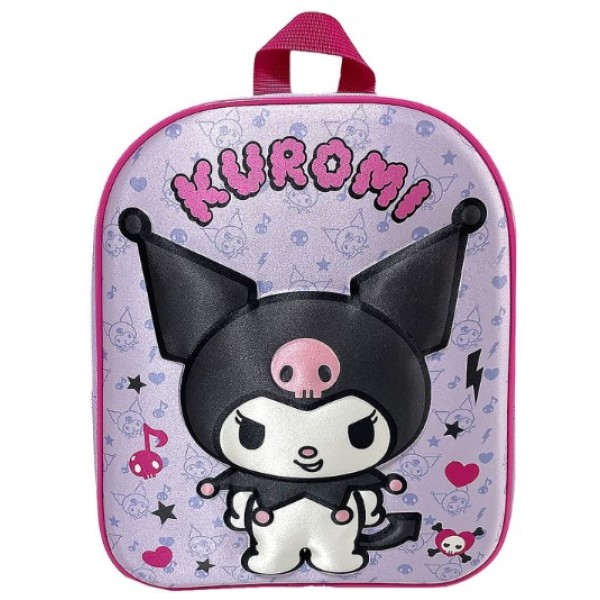 Sanrio Τσάντα Πλάτης Νηπίου KUROMI 3D
