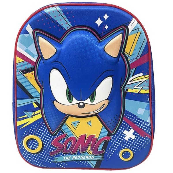 Fancy Τσάντα Πλάτης Νηπίου Sonic 3D