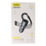Pavareal CC75 Αντάπτορας Αυτοκινήτου 22.5W 2xUSB-A & Ενσωματωμένο καλώδιο USB-A σε USB-C, Micro, Lightning