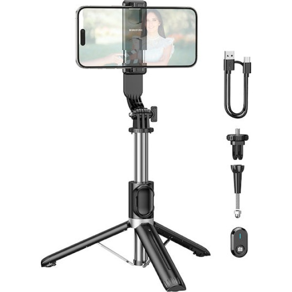 Borofone BY12 Selfie Stick με Bluetooth & Τηλεχειριστήριο