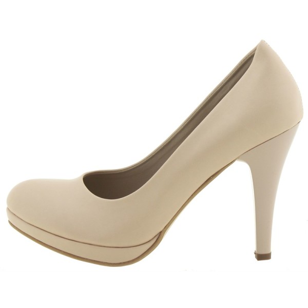 Caprito Heels With External Fiapa In Beige Color