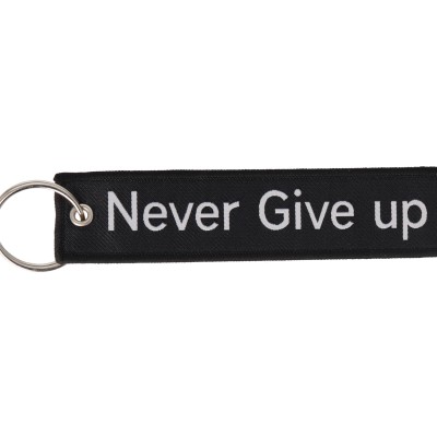 Μπρελόκ Υφασμάτινο - Ποτέ Μη Λες Ποτέ / Never Give Up