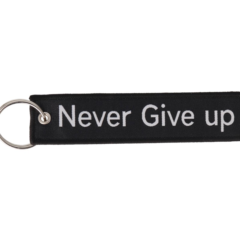 Μπρελόκ Υφασμάτινο - Ποτέ Μη Λες Ποτέ / Never Give Up