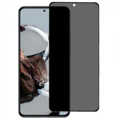 Oba Style Privacy Fullscreen Tempered Glass Μαύρο (Xiaomi Redmi Note 14 5G)