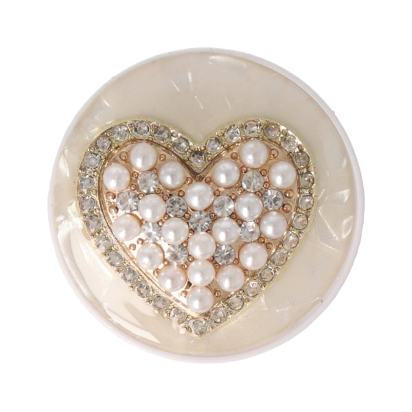 PopSocket Με Περλες - Καρδιά