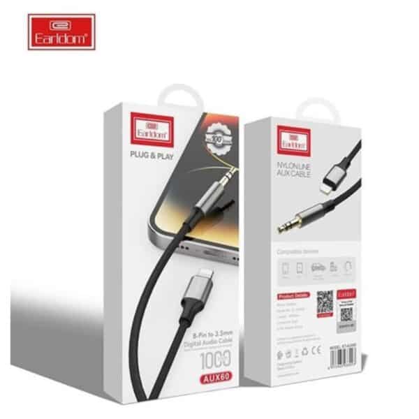 Earldom ET-AUX60 3.5 mm Aux Audio To Lightning Αξεσουάρ Κινητών/Tablet