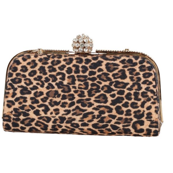 ΟΕΜ Γυναικεία Τσάντα Clutch με Διακοσμητικά Διαμάντια