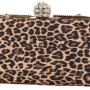 ΟΕΜ Γυναικεία Τσάντα Clutch με Διακοσμητικά Διαμάντια