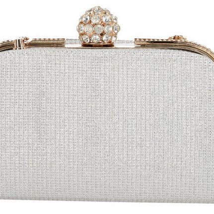 ΟΕΜ Γυναικεία Τσάντα Clutch με Διακοσμητικά Διαμάντια και Στρας