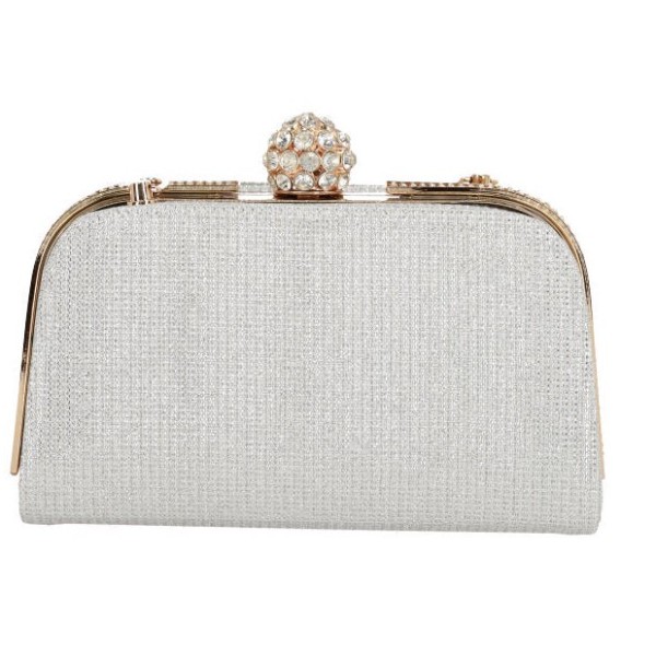 ΟΕΜ Γυναικεία Τσάντα Clutch με Διακοσμητικά Διαμάντια και Στρας