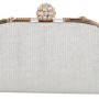 ΟΕΜ Γυναικεία Τσάντα Clutch με Διακοσμητικά Διαμάντια και Στρας