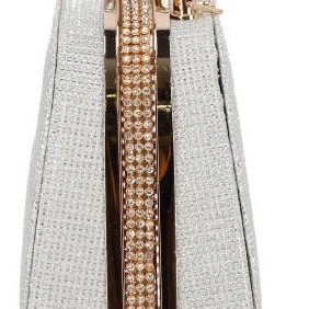 ΟΕΜ Γυναικεία Τσάντα Clutch με Διακοσμητικά Διαμάντια και Στρας