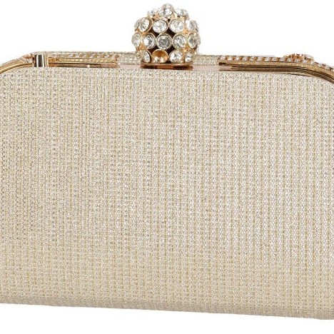 ΟΕΜ Γυναικεία Τσάντα Clutch με Διακοσμητικά Διαμάντια και Στρας