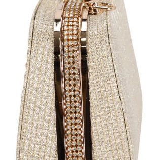 ΟΕΜ Γυναικεία Τσάντα Clutch με Διακοσμητικά Διαμάντια και Στρας