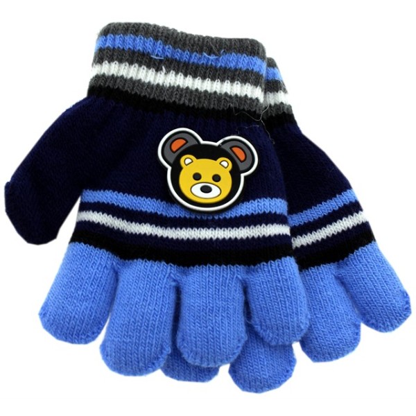 Παιδικά γάντια σε μπλε-γαλάζιο  χρώμα