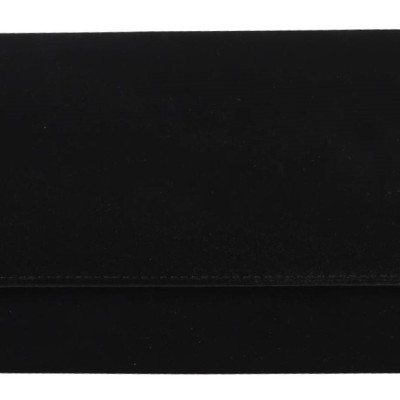 OEM Γυναικείο Βραδινό Τσαντάκι SUEDE Σε Μαύρο