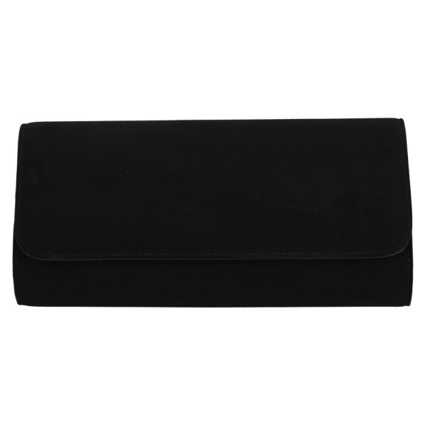 OEM Γυναικείο Βραδινό Τσαντάκι SUEDE Σε Μαύρο