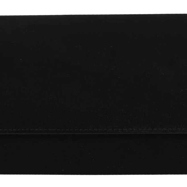 OEM Γυναικείο Βραδινό Τσαντάκι SUEDE Σε Μαύρο