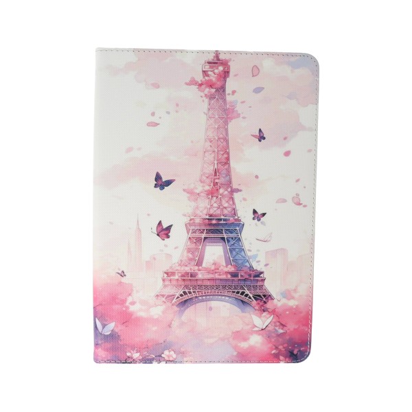 Flip Cover Tablet Case With Eiffel Tower Design (Xiaomi Redmi Pad SE 11")