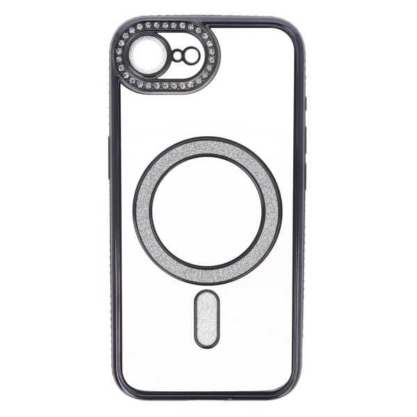 Cookover Back Cover Θήκη Σιλικόνης Με Τζαμάκι Κάμερας, Magsafe, Στρασάκια Και Γκλίτερ (Iphone 16e) Αξεσουάρ Κινητών/Tablet