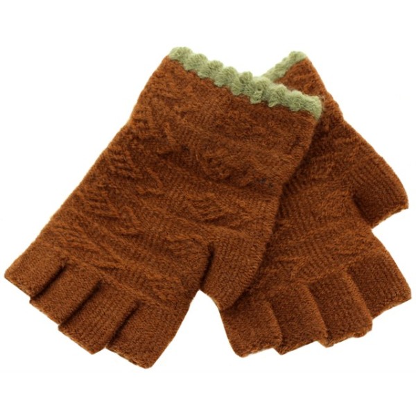 Tan Women's Cut Gloves