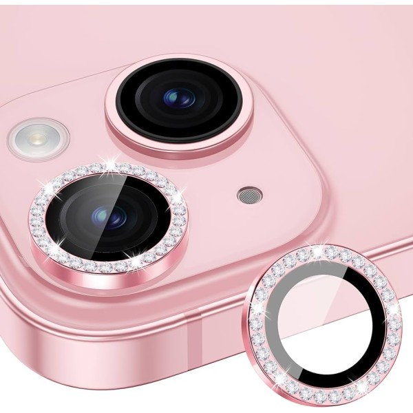 Comie Camera Lens Tempered Glass With Rhinestone (Iphone 13 & Iphone 13 Mini) Mobile / Tablet Accessories
