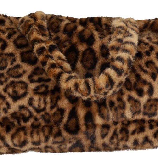Γυναικεία Γούνινη Τσάντα Ώμου -Animal Print Γυναικεία Γούνινη Τσάντα Ώμου -Animal Print