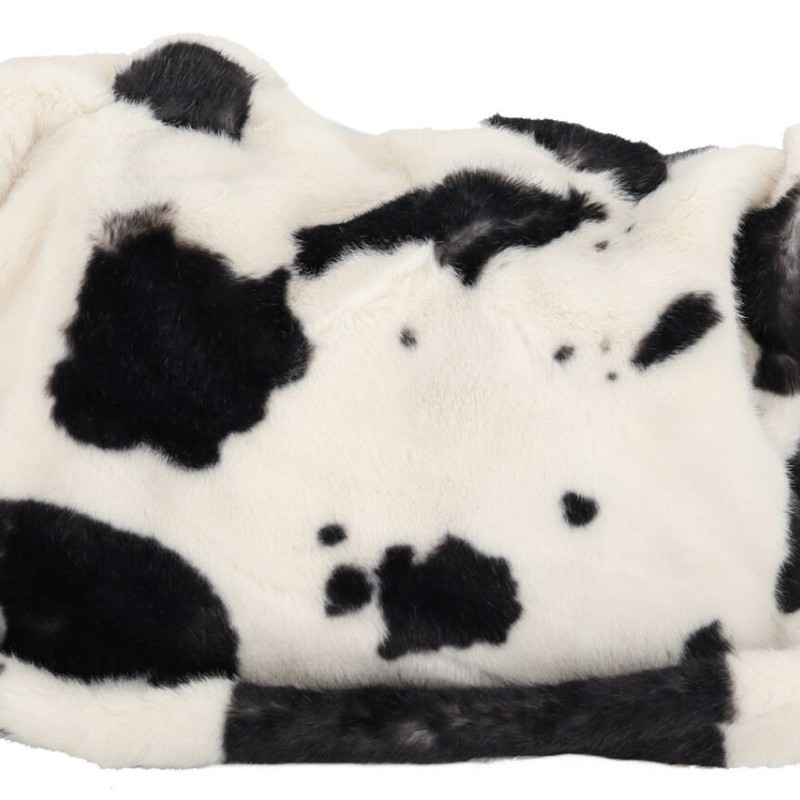 Joy Star Γυναικεία Γούνινη Τσάντα Animal Print