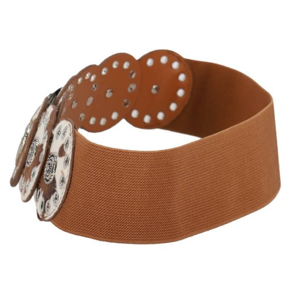 Joy Star Women's Elastic Pony Belt -Animal Print Joy Star Women's Elastic Pony Belt -Animal Print
