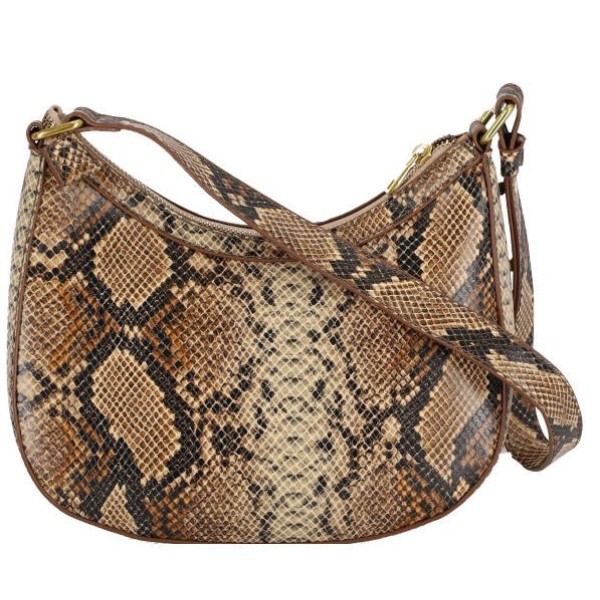 Γυναικείο Δερμάτινο Τσαντάκι Ώμου -Snake Print