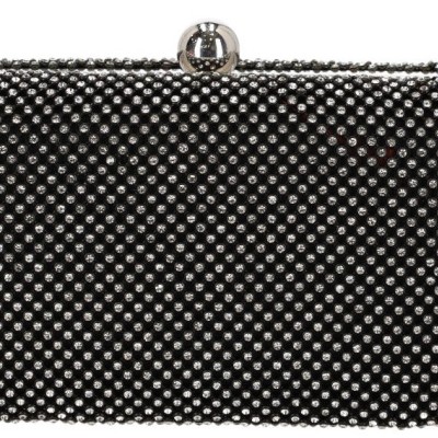 JOY STAR LAMODA Γυναικείο Βραδινό Τσαντάκι Clutch με Στρας