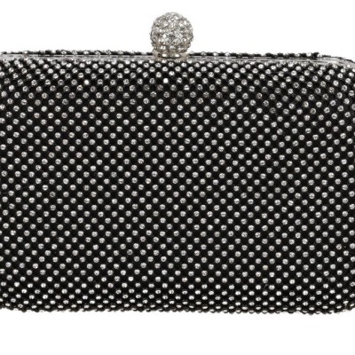 JOY STAR LAMODA Γυναικείο Βραδινό Τσαντάκι Clutch με Στρας
