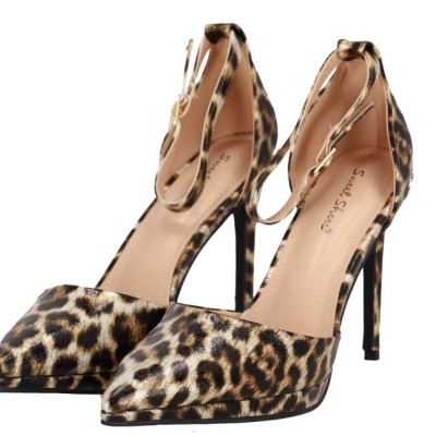 Sweel Shoes Γυναικεία Γόβα με Φιάπα και Λεπτό Ψηλό Τακούνι -Animal Print Sweel Shoes Γυναικεία Γόβα με Φιάπα και Λεπτό Ψηλό Τακούνι -Animal Print