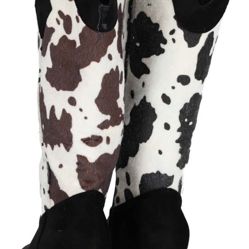 Bestelle Γυναικείο Μποτάκι Σε Στυλ Cowboy -Animal Print