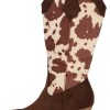 Bestelle Γυναικείο Μποτάκι Σε Στυλ Cowboy -Animal Print