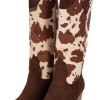 Bestelle Γυναικείο Μποτάκι Σε Στυλ Cowboy -Animal Print