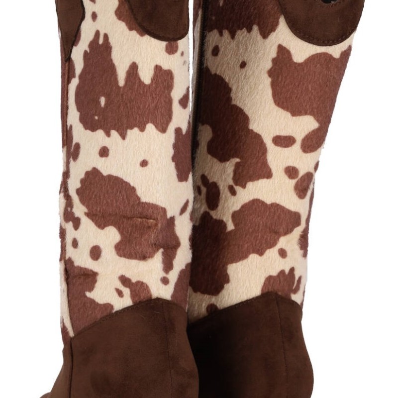 Bestelle Γυναικείο Μποτάκι Σε Στυλ Cowboy -Animal Print