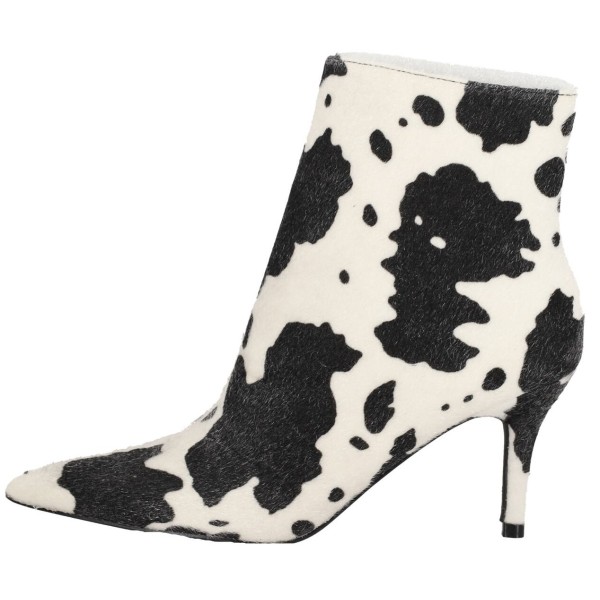 Bottega Γυναικείο Μποτάκι Στιλέτο με Μυτερή Μύτη -Animal Print