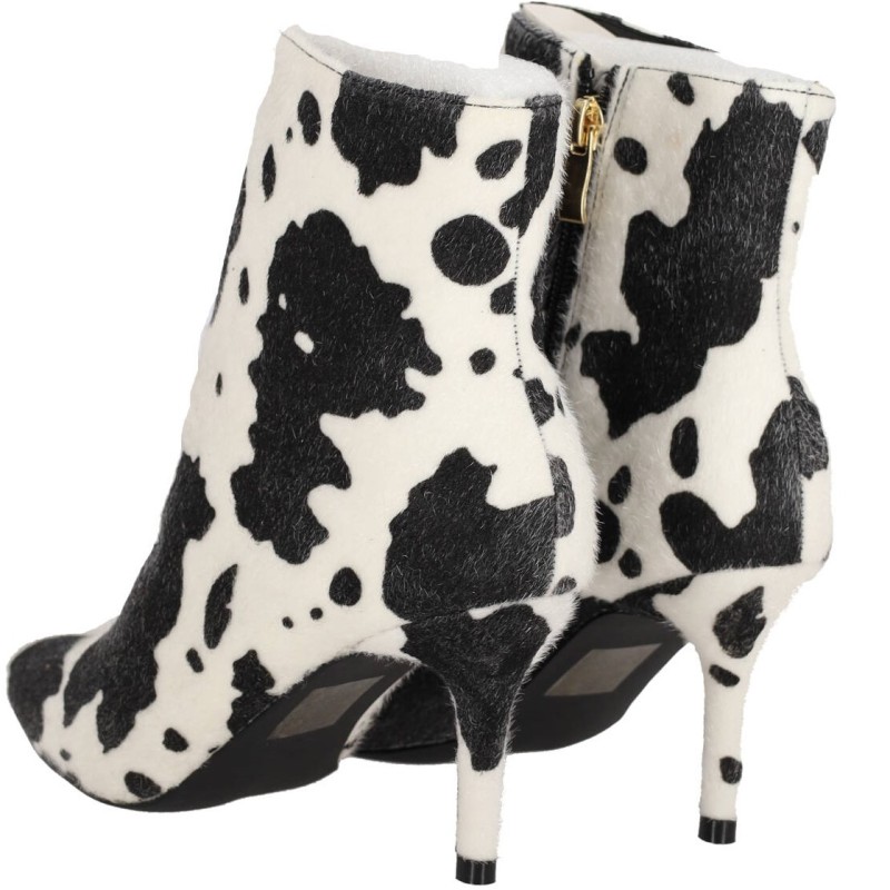 Bottega Γυναικείο Μποτάκι Στιλέτο με Μυτερή Μύτη -Animal Print