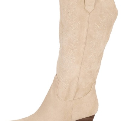 Ideal Shoes Γυναικείο Μποτάκι Καστόρ Σε Στυλ Cowboy