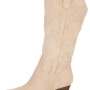 Ideal Shoes Γυναικείο Μποτάκι Καστόρ Σε Στυλ Cowboy