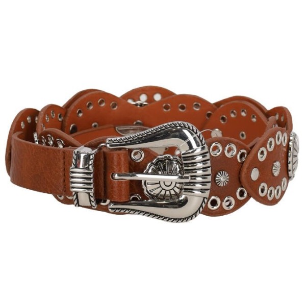 Joy Star Lamoda Women's Leather Belt in Boho Style