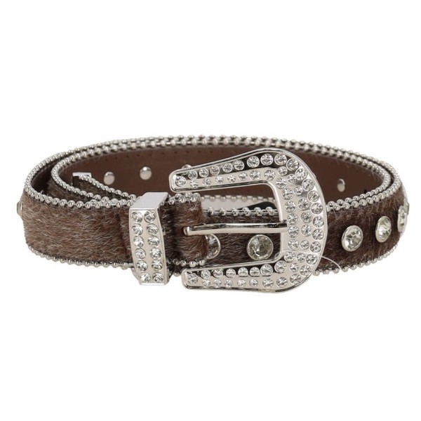 Joy Star Lamoda Women's Pony Belt with Rhinestones Joy Star Lamoda Women's Pony Belt with Rhinestones