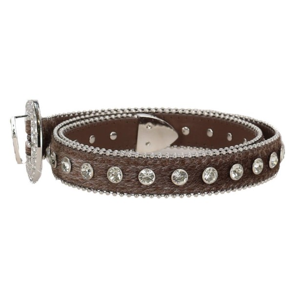 Joy Star Lamoda Women's Pony Belt with Rhinestones Joy Star Lamoda Women's Pony Belt with Rhinestones