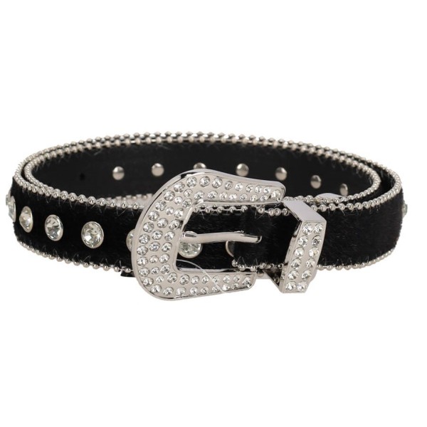 Joy Star Lamoda Women's Pony Belt with Rhinestones Joy Star Lamoda Women's Pony Belt with Rhinestones