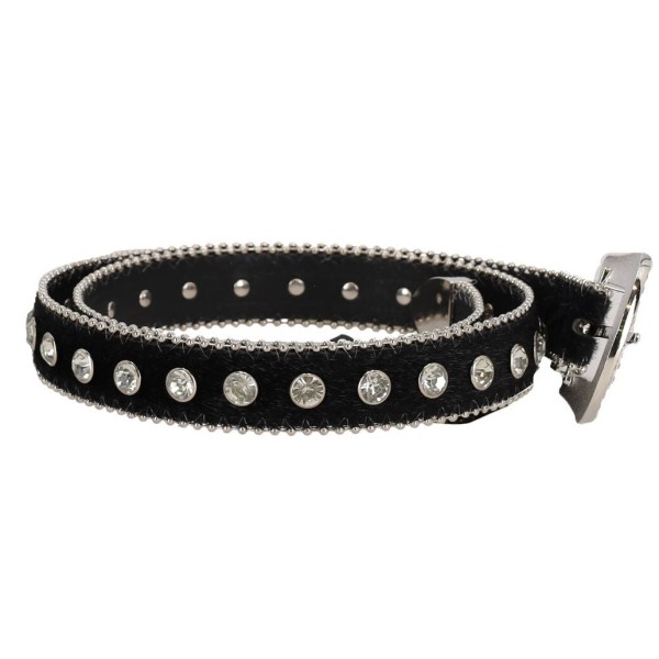 Joy Star Lamoda Women's Pony Belt with Rhinestones Joy Star Lamoda Women's Pony Belt with Rhinestones
